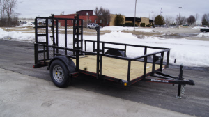 trailer used milwaukee trailers utility parker angle iron performance landscape steel chicago ramp gate package