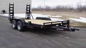 trailer parker utility trailers steel skidsteer duty heavy performance equipment