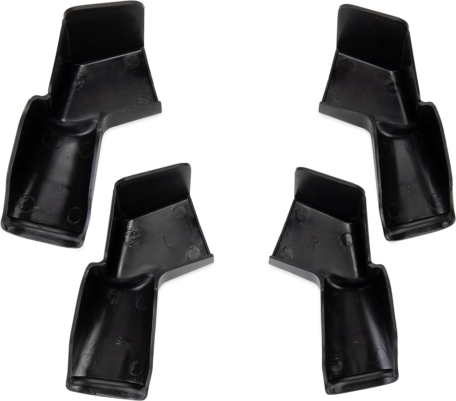 Camco 42323 Black Gutter Spouts with Extensions - 4 Pack