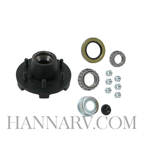 Dexter 8-213-5UC1-EZ Complete Painted E-Z Lube Hub Assembly - 6 on 5.5 - 25580/LM67048 - For 5.2K/6K