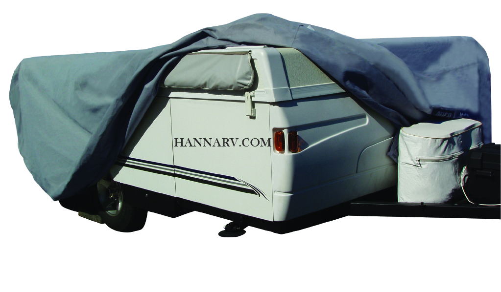 ADCO 12291 SFS Aquashed Pop-up Tent Camper Folding Trailer RV Cover For Length 8-feet To 10-feet