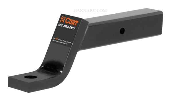 CURT 45426 Welded Ball Mount - Drop 5 Inches - Rise 3-1/2 Inches - Length 10 Inches - Hole 1-1/4 Inc
