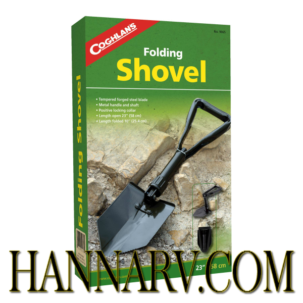 Coghlans 9065 Folding Shovel - Camping Shovel - 23 Inches Long Open