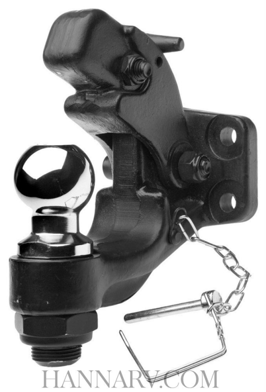 Curt MFG CPH-2516 Combination Pintle Hitch with 2-5/16 Inch Ball - 12,000 Lbs