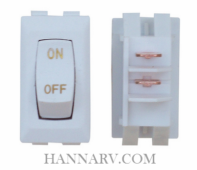 Diamond B1-10U-315G RV Marine White Interior Lighting And Appliance ON/OFF Labeled Switch - 3 Pack