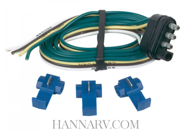 Hopkins 48125 4-Wire Flat Trailer End Connector Kit
