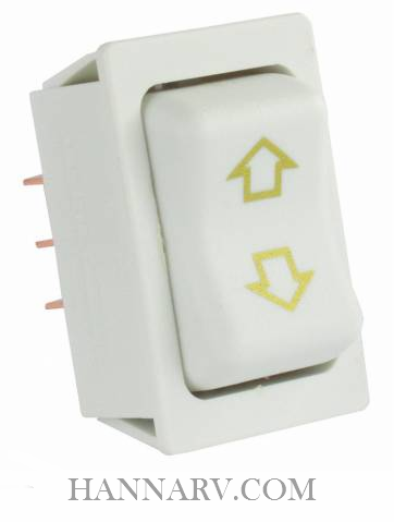 JR Products 12095 Replacement Slide-Out High Current Motor Switch White