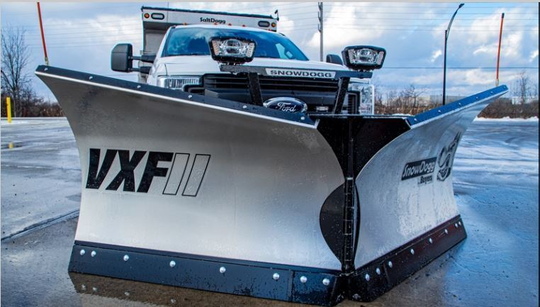 Snowdogg VXF85II Stainless Steel Heavy Duty V-Plow with Regenerative Hydraulics