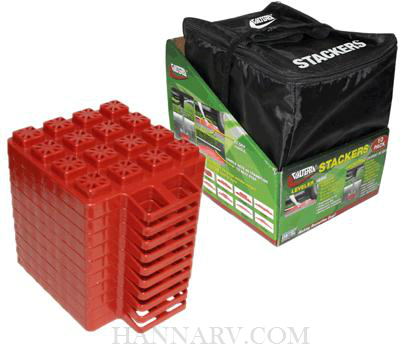 Valterra A10-0920 Stackers Leveler And Jack Pads 10 Pack With Storage Bag