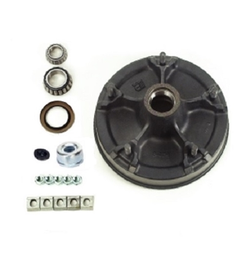 Dexter 8-174-5UC3-EZ Complete E-Z Lube Hub and Drum Assembly for 6,000 and 7,000 lb Axles - 5 Spoke