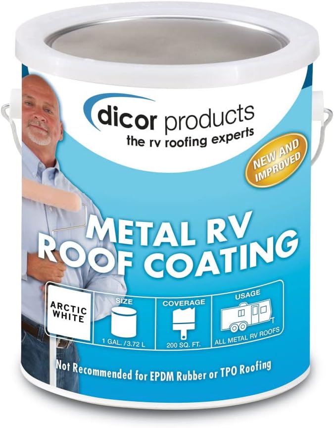 Dicor RP-MRC-1 Elastomeric Metal RV Roof Coating - 1 Gallon