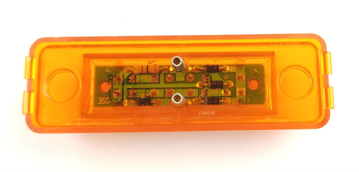 Triton 09652 Amber 4-inch Rectangular LED Clearance Sidemarker Light