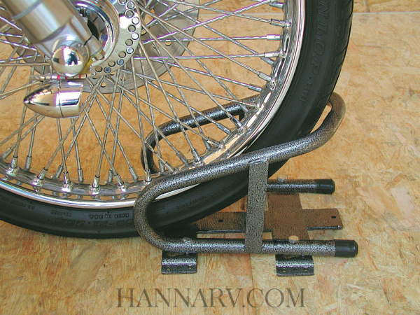 Rack Em RA-17 Steel Motorcycle Wheel Chock with Removable Base