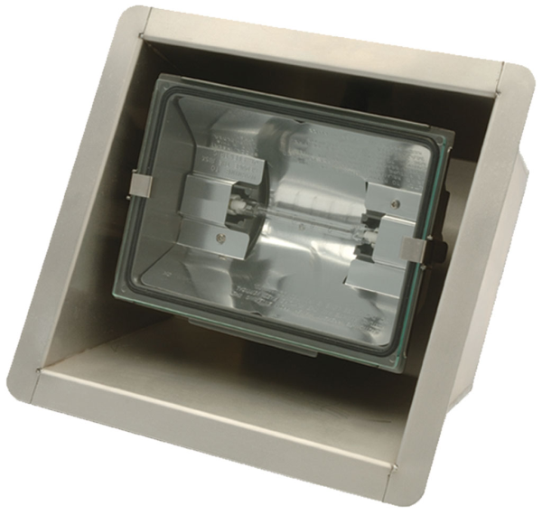 TowRax SPRLBL Aluminum Recessed Light Bucket Kit with Light for Enclosed Trailer Hanna