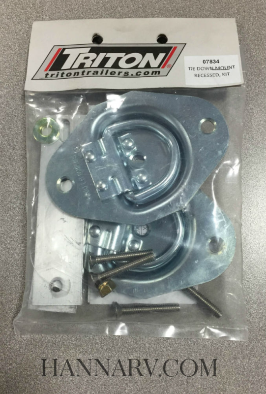 Triton 07834 Recessed Mount DRing Tie Down Kit Parts and Accessories