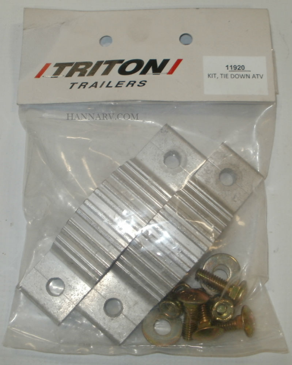 Triton 11920 Side Rail Tie Downs for ATV90 Series Trailers Pair Hanna Trailer Supply Oak