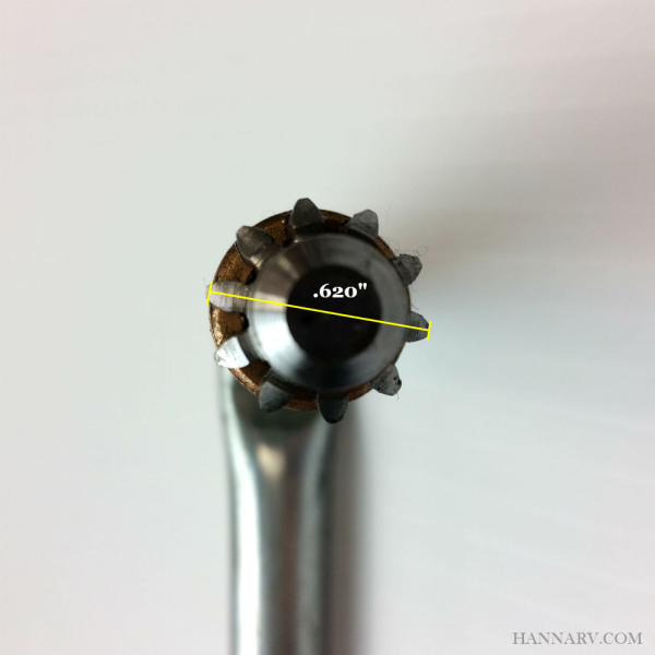 HECO Truck Camper Crank Handle for SlideIn Truck Campers 2 Pack Crank Handles Hanna