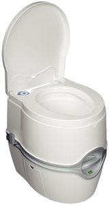 Click Here To View The Thetford Porta Potti 550E Curve Portable Toilet - Great For RVing, Boating, Camping, Fishing, Hunting, Trucking, Vans, Potty Training, Emergencies, and More!