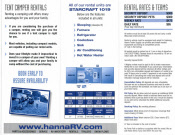 Pop Up Camper Rental Brochure Front
