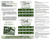 RV Travel Trailer Rentail Brochure Back Side