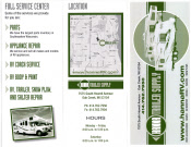 RV Travel Trailer Rentail Brochure Front Side