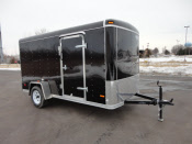 MST 6x12 SA ROUND TOP SPRING AXLE TRAILER - WHITE