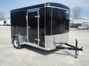 MST 6x12 SA ROUND TOP SPRING AXLE TRAILER - BLACK