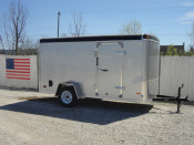 MTT 6x12 SA ROUND TOP TORSION AXLE TRAILER - BLACK
