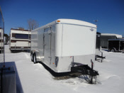 MWST 6x12 SA FLAT TOP SPRING AXLE TRAILER WITH 18in WEDGE- WHITE