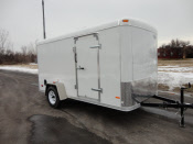 MST 6x12 SA ROUND TOP SPRING AXLE TRAILER - PEWTER