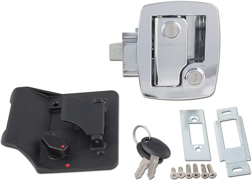 AP Products 013-535 Bauer Door Latch with Keys - Chrome