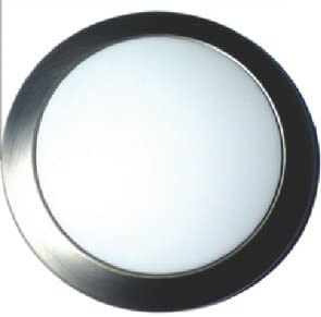 AP Products 061-SON-104 Starlights Inc Solarion 104 Brush Nickel Surface Mount Round LED Light Fixtu