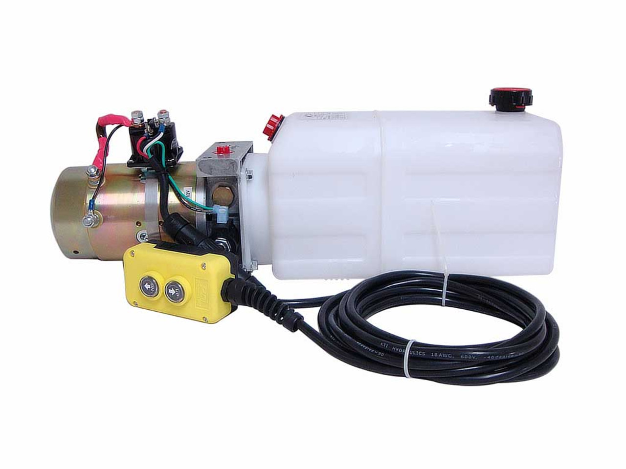 KTI 6 Quart Single Acting 12V Hydraulic Pump (DC4348)