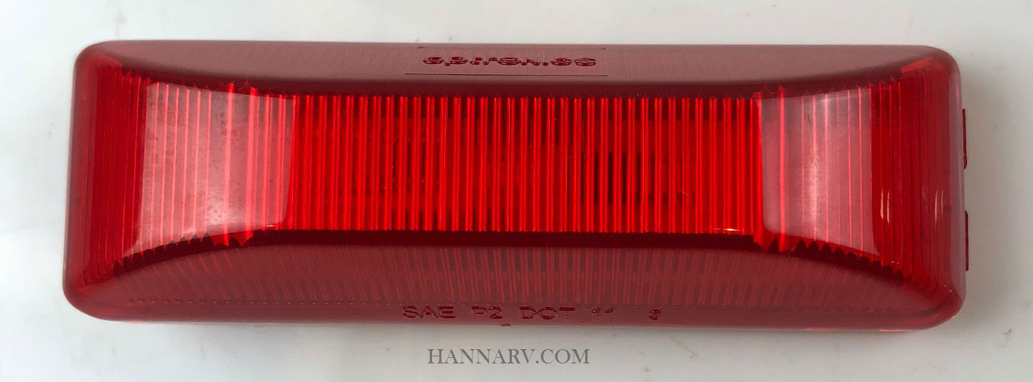 Red 4 Inch 4 LED Rectangle Truck Semi Trailer Side Marker Clearance Light Qty20