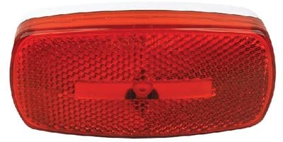 FulTyme RV 1104 Red Marker/Clearance Indescent Light With Reflex