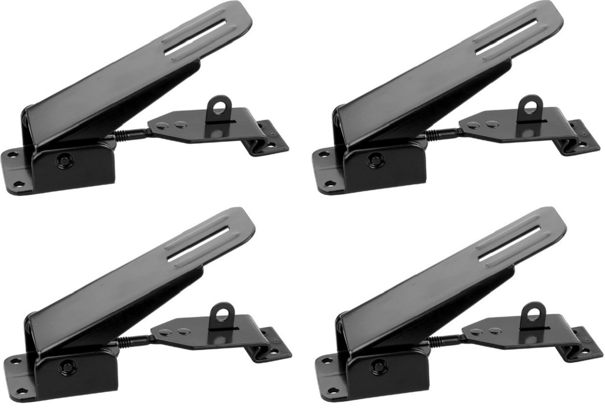 mus eller rotte Vedholdende Microbe JR Products 11845 Fold Down Pop Up Camper Latch and Catch - Black- 4 Pack |  Hanna Trailer Supply