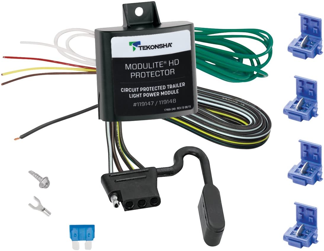 Tekonsha 119147 Modulite Vehicle Wiring Harness with 4-Way Trailer Connector