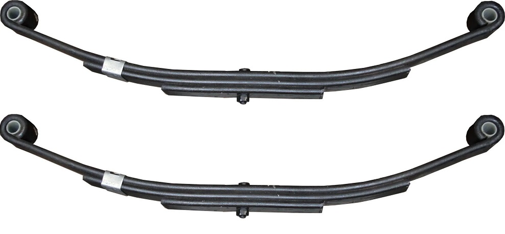 1724 Double Eye 3 Leaf Spring for 3500 lb Trailer Axles - 23-1/4 Inches Long - 2 Pack
