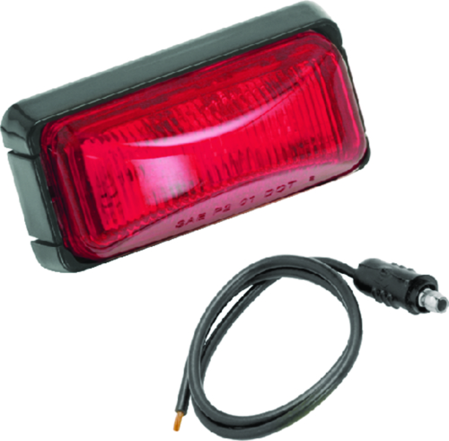 Wesbar 401581 LED Red Waterproof Sidemarker Clearance Light