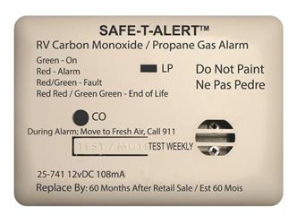 Safe-T-Alert | 25-741WT | Mini RV Dual Carbon Monoxide & Propane Alarm
