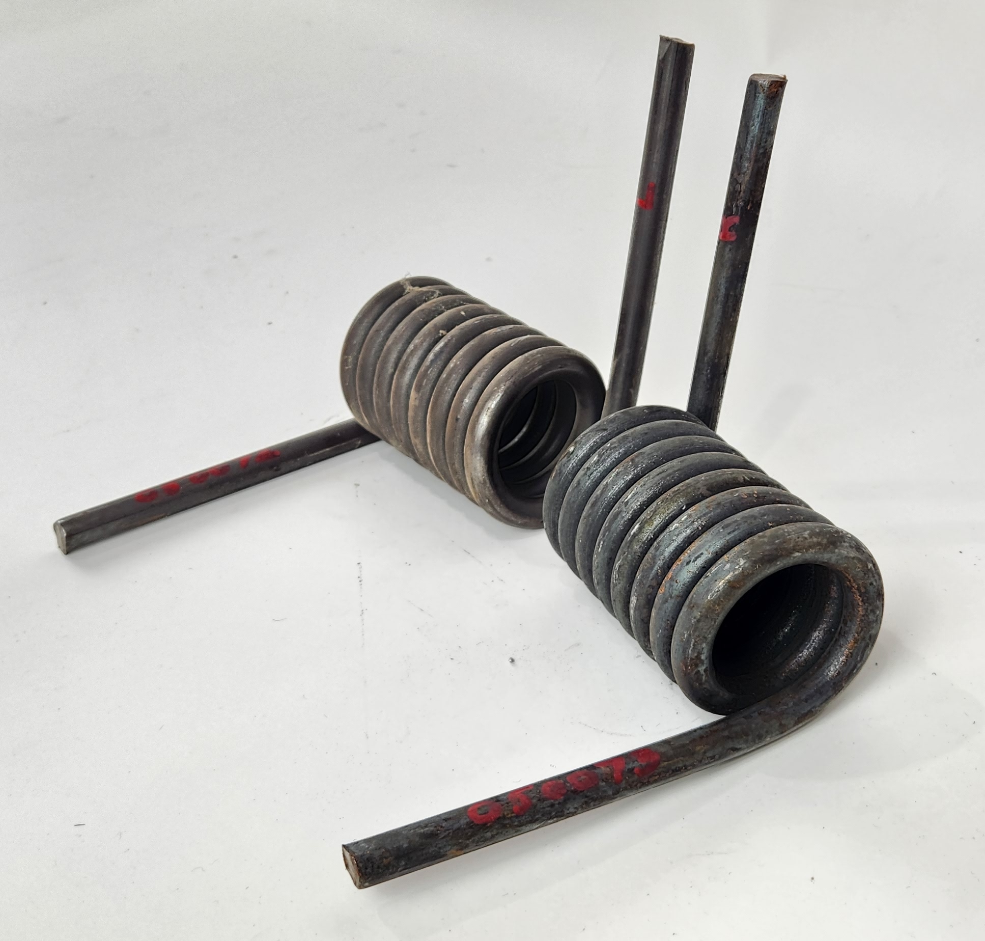 Left Hand and Right Hand Ramp Springs for Older Load Trail Carhaulers and Equipment Trailers with Max Ramps