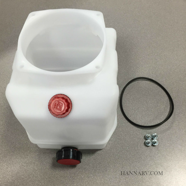 3 Quart Plastic Hydraulic Fluid Reservoir Kit For Dump Trailer Hanna Trailer Supply