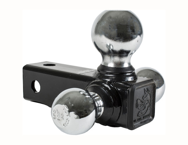 Buyers Products Tri-Ball Hitch Solid Shank With Pintle Hook And Chrome