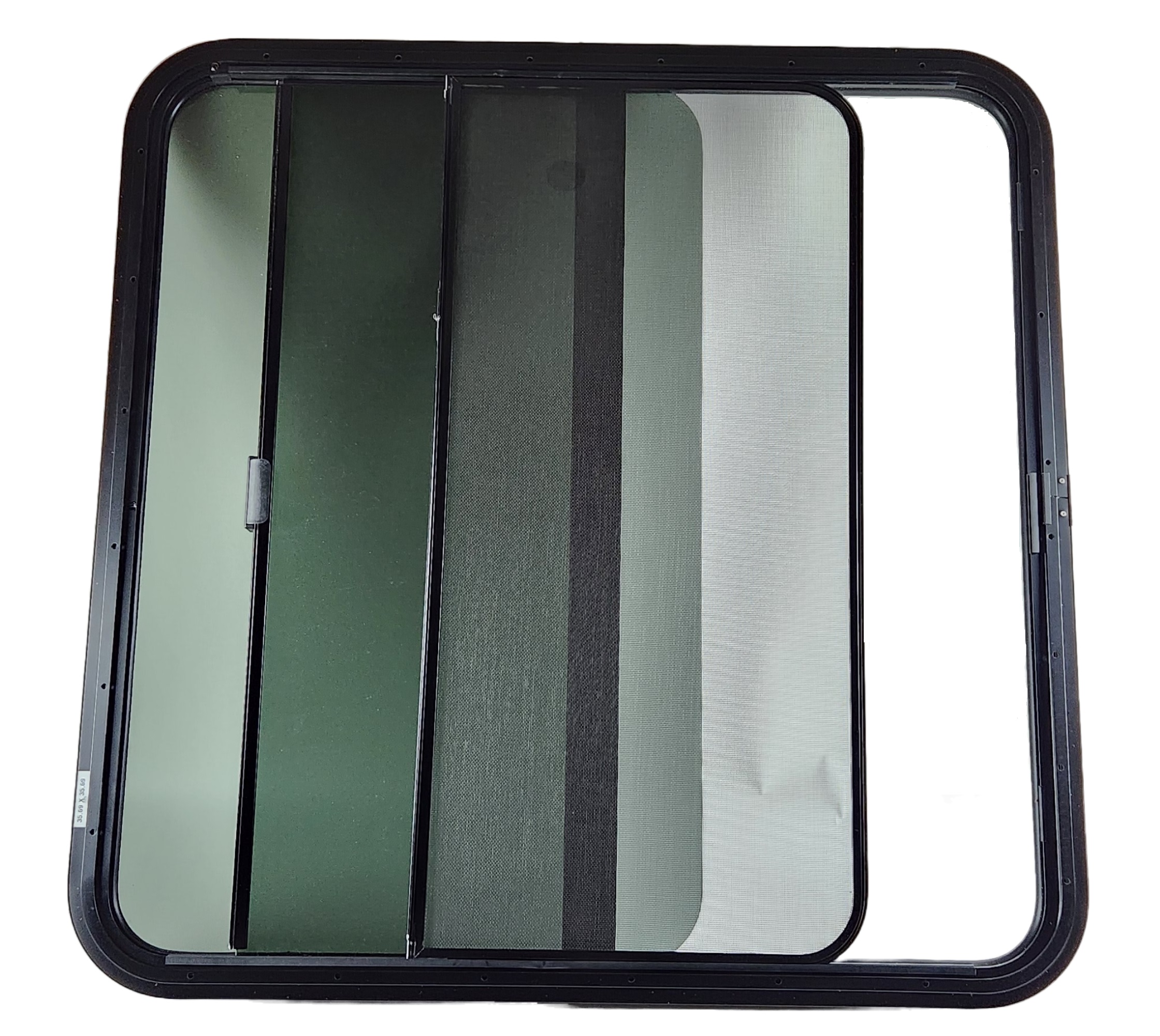 Cleer Vision 36 Inch Wide x 36 Inch Tall Horizontal Slider Window