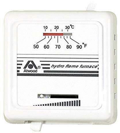 Atwood 38453 RV Furnace Manual Thermostat - Heat Only - White