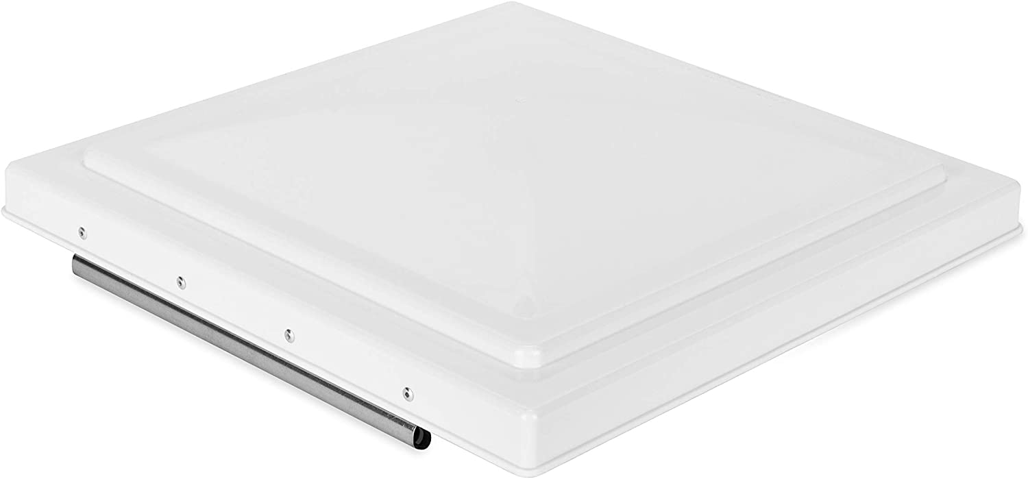 Camco 40161 White Polycarbonate RV Vent Cover For Ventline, Elixir and Hengs RV Roof Vents