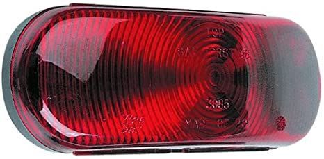 Wesbar 403085 Waterproof Oval Red Tail Light Module Only