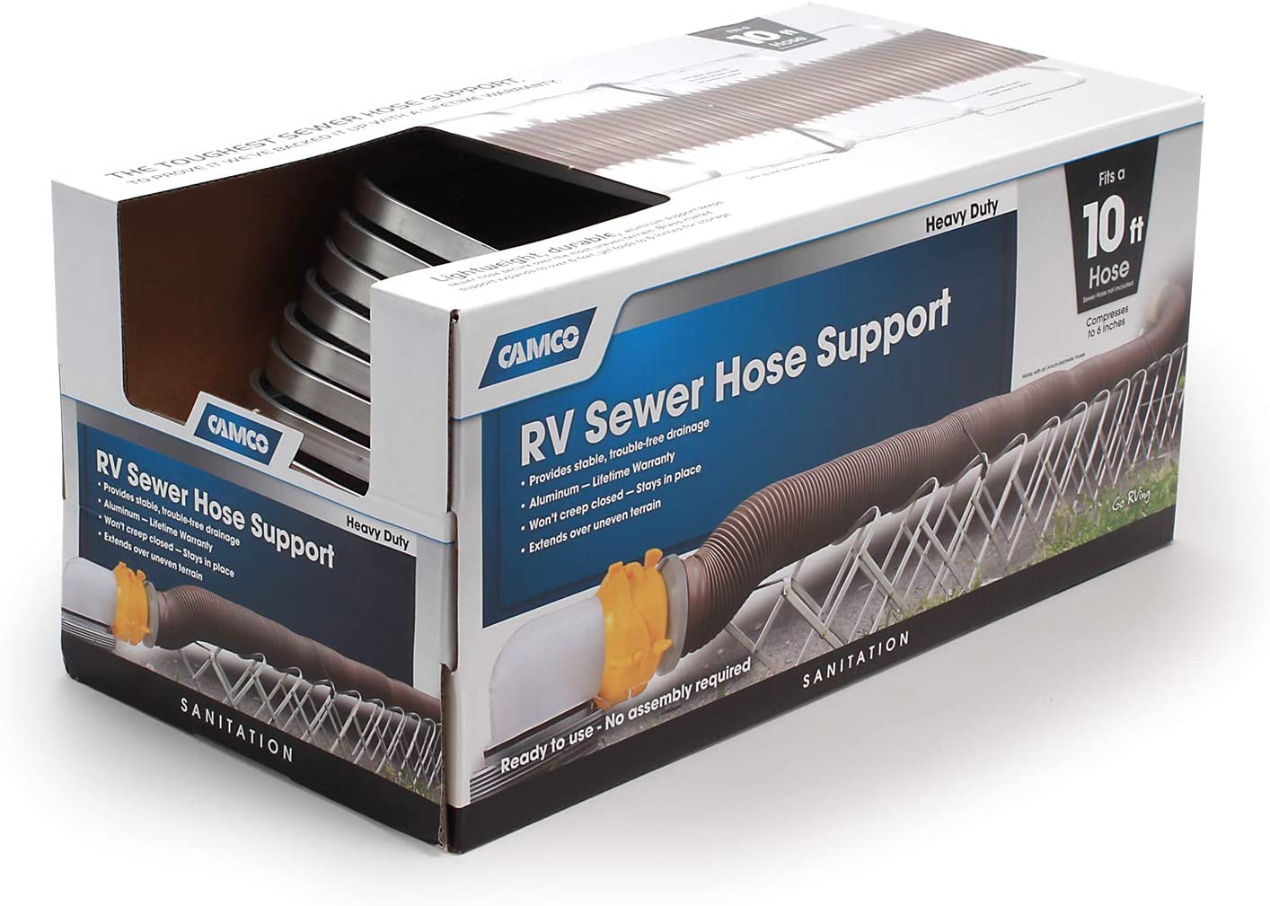 Camco 40351 Aluminum Folding Sewer Hose Support