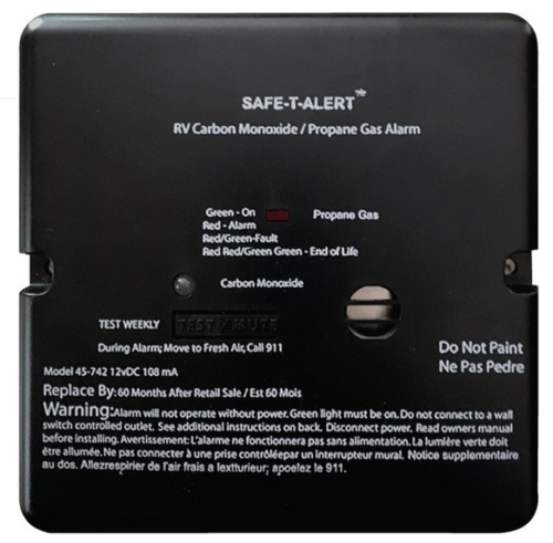 Safe-T-Alert | 45-742BL | RV Dual Carbon Monoxide And Propane Alarm