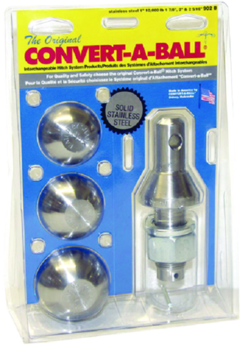 Convert-A-Ball 902B 1 Inch Standard Shank with 1-7/8 Inch, 2 Inch and 2-5/16 Inch Balls